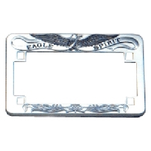 Item # HD002 - Chrome / Silver Eagle - License Plate Frame