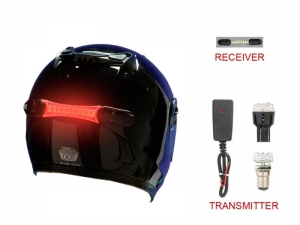 Item # CTI2009- Starlight Wireless Helmet Brakelight- 1157 / 3157 / Black Box Transmitter