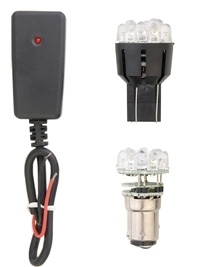 Item # TRANSMIT10 - Wireless Helmet Brake Light Transmitter - 1157, 3157 and Black Box Version - for 18 or 24 LEDs Receiver