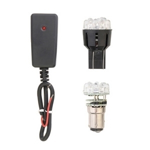 Item # TRANSMIT6 - Wireless Helmet Brake Light Transmitter 1157 / 3157 / Black Box Version for 6 LEDs Receiver