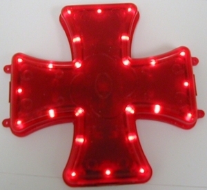 Item # RECEIVER24 - Wireless Helmet Brake Light - 24 LEDs - Iron Cross Receiver for CTI2008