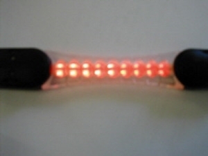 Item # RECEIVER18 - Wireless Helmet Brake Light - 18 LEDs - TPR Receiver Strip for CTI2009 and CTI2010