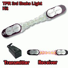 Item # CTI2005 - 2nd Generation - Wireless Helmet Brake Light 6 LEDs TPR Receiver - Black Box Transmitter