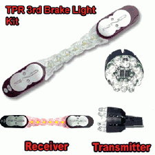 Item # CTI2005 - 2nd Generation - Wireless Helmet Brake Light - 6 LEDs TPR Receiver - 3157 Transmitter
