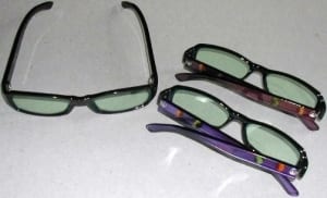 Item # 7352TSF - Flower Color Temples Transition Lens for Women