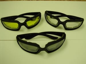 Item # 7556 - Flame with Smooth Rubber Finish - Optically Correct, Shatter Resistant - with Foam Pads