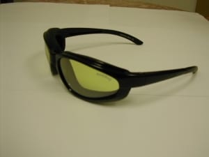 Item # 8729CSF - Black Ranger Style Antifog with Soft Foam - Amber