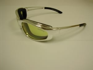 Item # 8729CSF - Chrome/Black Ranger Style Antifog with Soft Foam - Amber