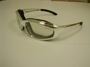 Item # 8729CSF - Chrome/Black Ranger Style Antifog with Soft Foam - Clear